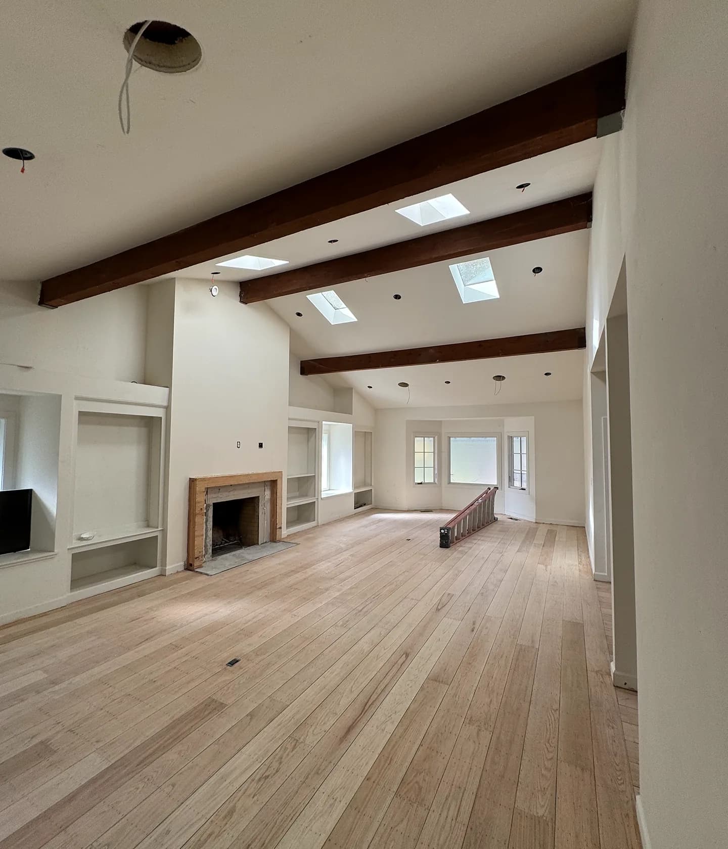 Modern interior with large windows